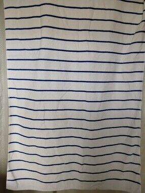 Beach towels  White With.lue Stripes, White New WOut Tags $13